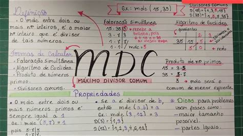 Mapas Mentais Sobre DIVISORES Study Maps