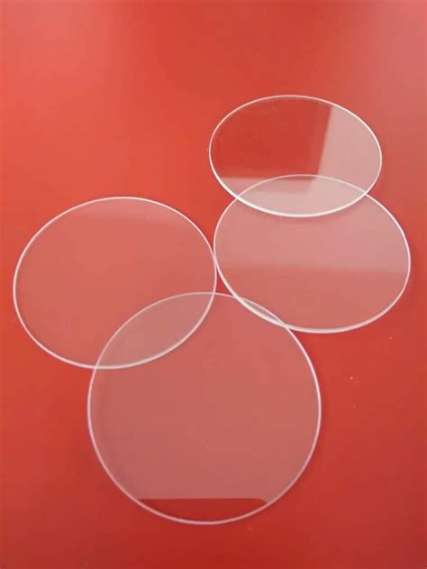 Circular Shape Clear Borosilicate Glass Plate Od100thickness1 On