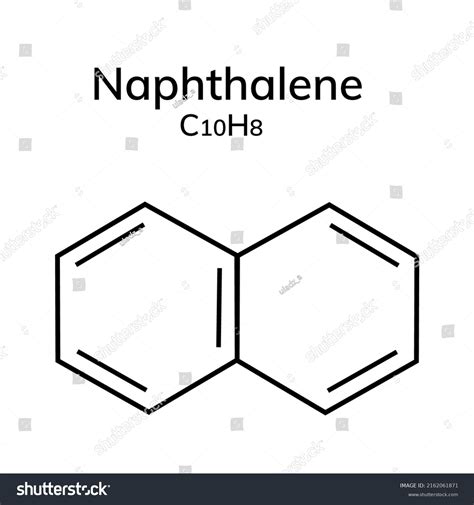 Structural Chemical Formula Of Naphthalene Royalty Free Stock Vector