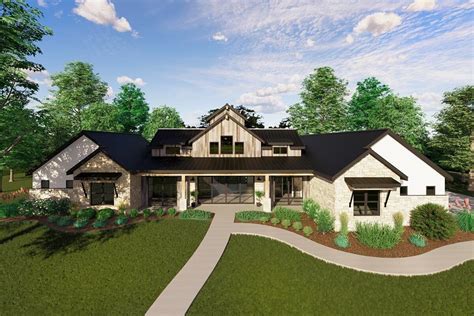 Square Foot Modern Craftsman Farmhouse With Clerestory Windows