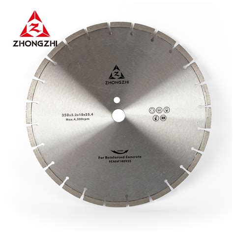 Zhongzhi Laser Welded Diamond Cutting Saw Blade For Reinforced Concrete China Diamond Cutting