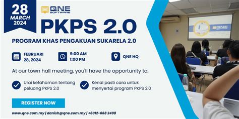 Program Khas Pengakuan Sukarela 2 0 QNE Software No 1 AI Cloud