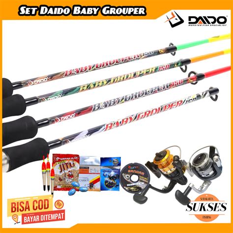 Jual Set Lengkap Joran Daido Baby Grouper Dan Reel Gratis Senar Dan