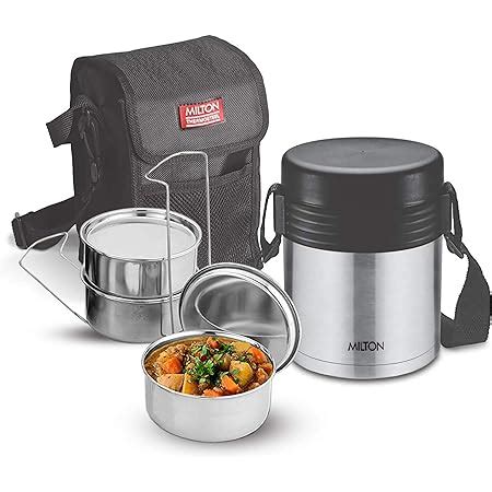 Buy Milton Thermosteel Hot Meal Container Lunch Box Silver Online At Low Prices In India
