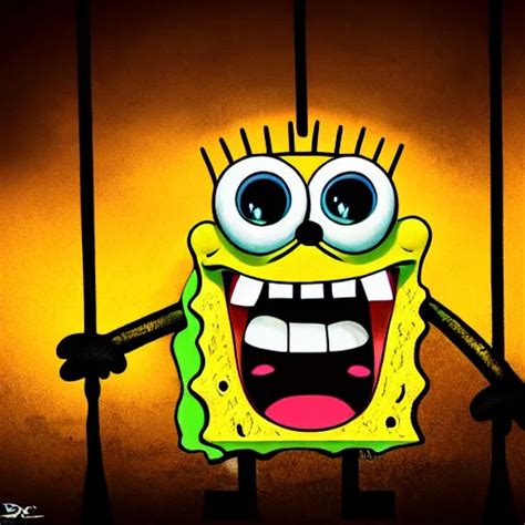 Scary Sponge Bob Unreal Emgime Horror Dark Scary Stable