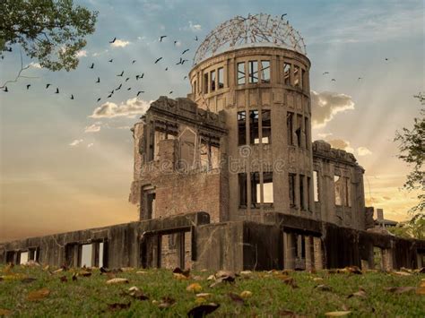 Hiroshima atomic bomb dome stock image. Image of atomic - 91267421