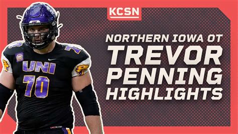 Northern Iowa OT Trevor Penning Highlights 2022 NFL Draft KCSN