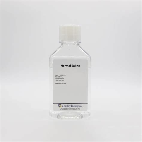 Normal Saline, 500mL | Quality Biological