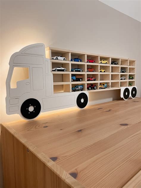 Shelf For Hot Wheels Toy Car Storage Shelf For Springs TIR On The Wall Wooden Toy Garage Etsy