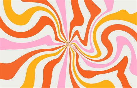 acid wave rainbow line backgrounds in 1970s 1960s hippie style ...