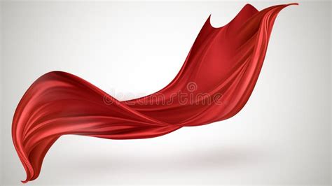 Flying Red Silk Stock Illustration Illustration Of Cloth 68185987