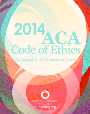 Aca Code Of Ethics Fill Online Printable Fillable Blank PdfFiller