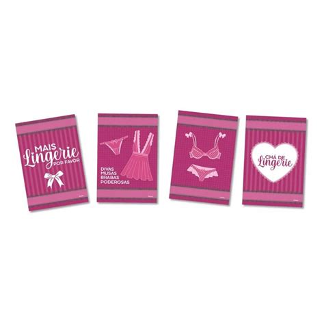 Kit Festa Decoração Chá de Lingerie 62 Peças