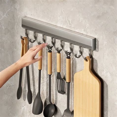 Perchero De Pared Para Utensilios De Cocina Perchas Multiusos Para