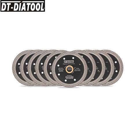 Dt Diatool 5 Pcs Diameter 105mm Dry Or Wet Hot Pressed Sintered Diamond