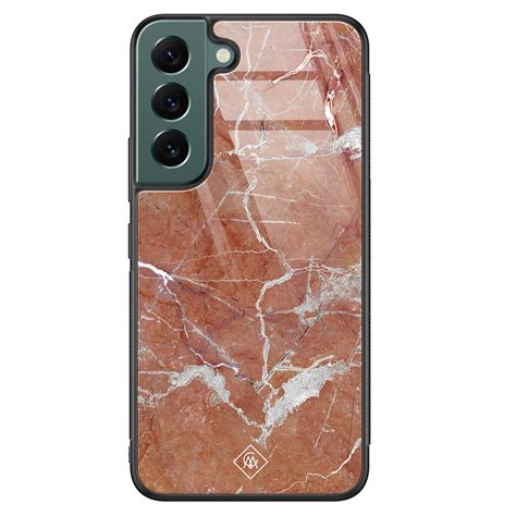 Samsung Galaxy S22 Plus Glazen Hardcase Marble Sunkissed Casimoda Nl