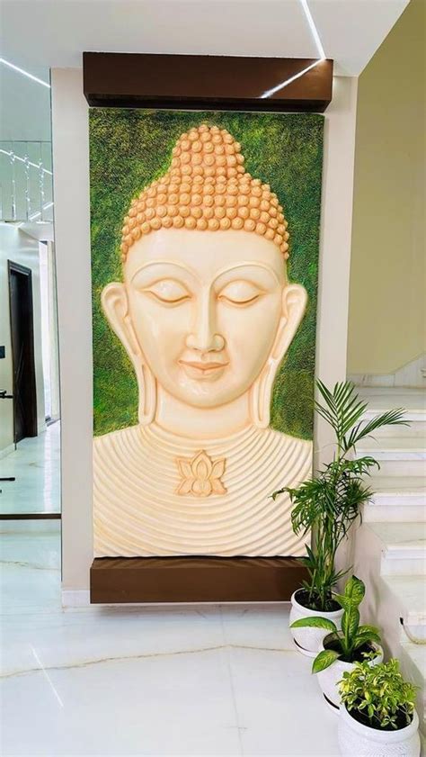 Smooth Frp Buddha Wall Mural For Home Decor Size 8 Feet At Rs 36000