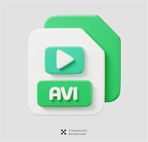 Premium Psd Avi File Document File Type Icon Files Format And