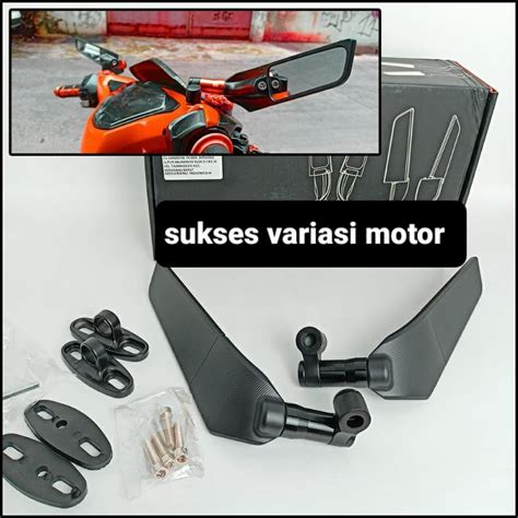 Jual Spion Winglet Stealh Model Tomok Unversal Pcx Nmax Vixion Aerox