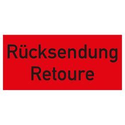 Aufkleber R Cksendung Retoure X Mm Aufkleber Shop