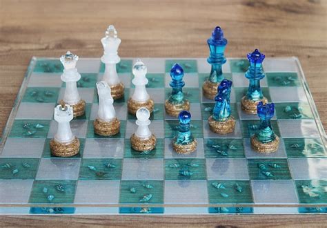 Ocean Themed Resin Chess Set