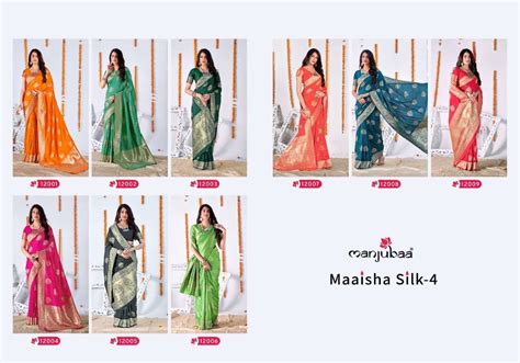 Manjuba Maaisha Vol Banarasi Silk With Fancy Designer Saree Collection