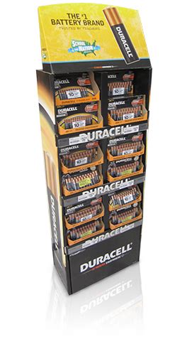 Duracell ™ Pop Cardboard Floor Displays Impact Display