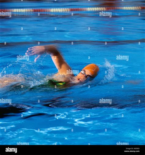 Swimming Laps Stock Photo - Alamy