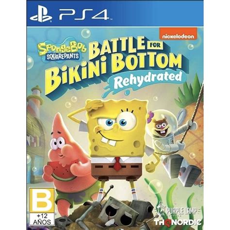 FLASH SALE Spongebob Squarepants Battle For Bikini Bottom Rehydrated Full Game PS4 PS5