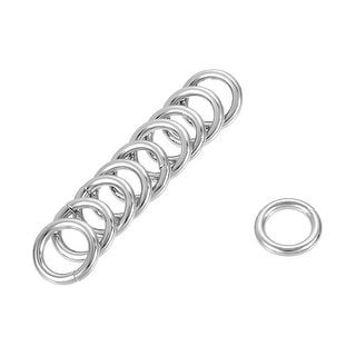 Metal O Ring Non Welded Rings For Hardware DIY Leather Craft 20pcs