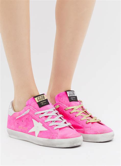 Golden Goose Deluxe Brand 'superstar' Suede Sneakers in Pink - Lyst