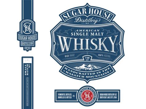 American Single Malt Whisky Label Design