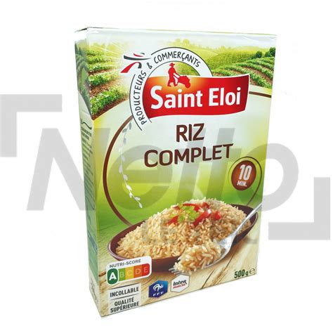 Riz long grain complet étuvé 10min 500g ST ELOI ST ELOI 3250391418107