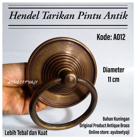 Jual Hendel Pintu Kuningan Kode A Tarikan Pintu Antik Hendel