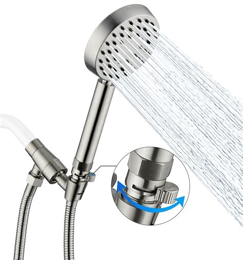 G Promise Solid Metal Brushed Nickel Handheld Shower Head