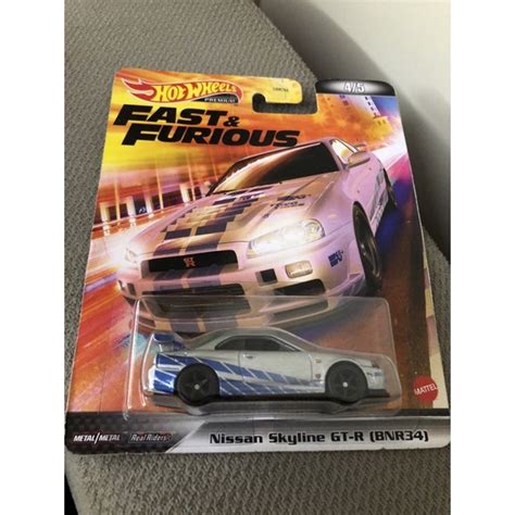 Hot Wheels Nissan Skyline GT R BNR Velozes E Furiosos Shopee Brasil