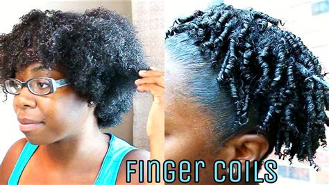 Finger Coiling Tutorial Defined Curly Coils Puff On Natural Hair