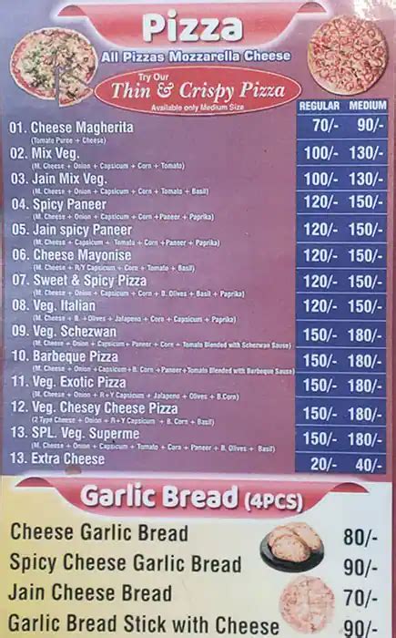 Menu Of Shri Ganesh Sandwich Centre Ghatkopar East Mumbai