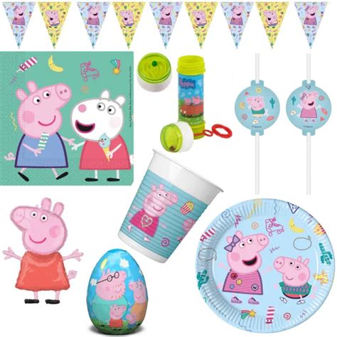 Peppa Wutz Party Set Kindergeburtstag Peppa Pig Geburtstag Geschirr