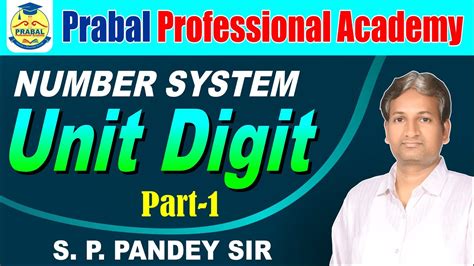 Number System Unit Digit Part 1 Youtube