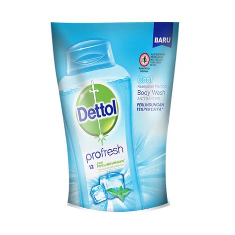 Dettol Body Wash Profresh Anti Bakteri Cool 410 G Kegunaan Efek