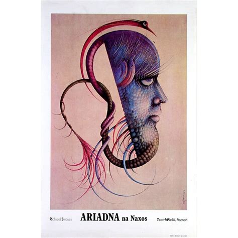 Ariadne Auf Naxos Richard Strauss Polish Opera Poster