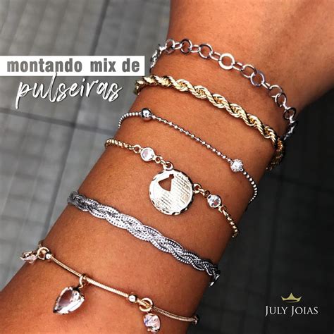 Blog July Joias Post Bracelete Prata Pulseiras Joias