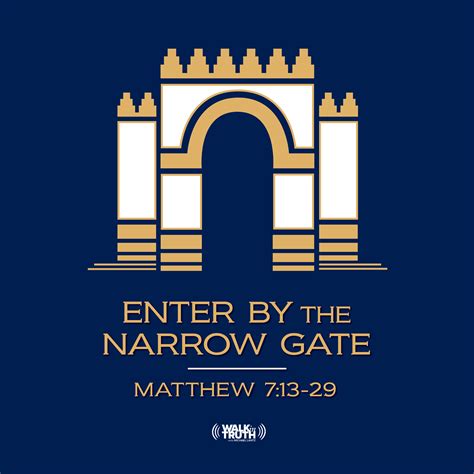 Matthew Enter By The Narrow Gate Part 1 Walk In Truth Lyssna