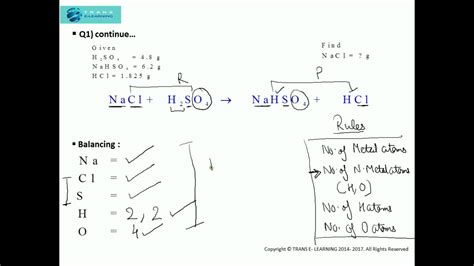 Law Of Conservation Of Mass How To Balance Equations And Solve Problems Pp I Part I Youtube