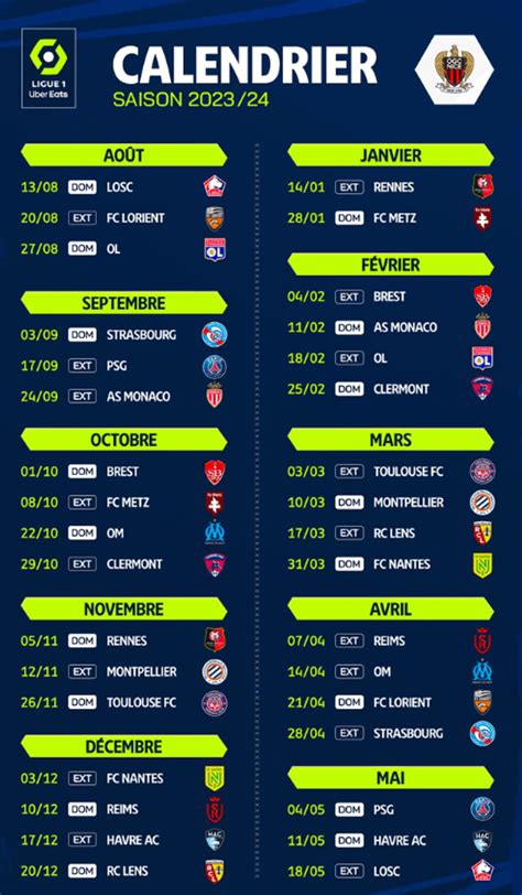 Ligue Le Calendrier Complet De L Om Pour La Saison Photos Hot Sex Picture