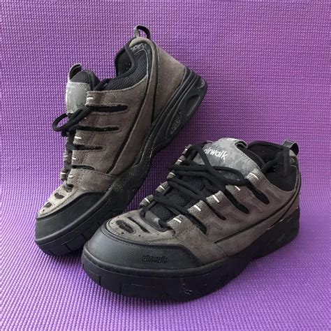 Vintage 90s Airwalk Skate Shoes Puffy Sneakers Grey Depop