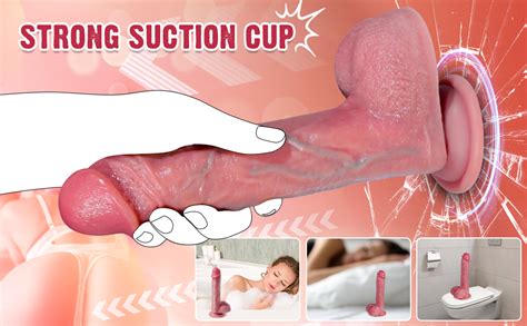 Thrusting Dildo Vibrator With Vibrating Heating Soft Realistic Silicone Anal Dildos For Clit