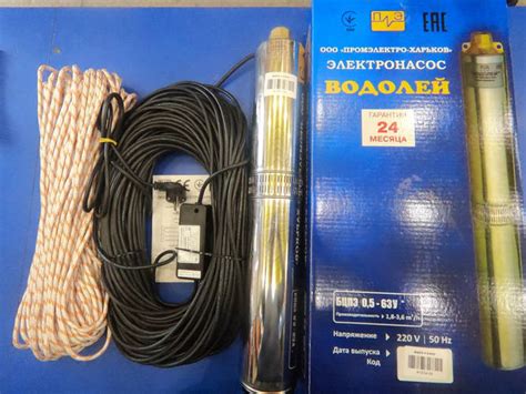 Купить Глубинный насос для скважины Водолей БЦПЭ 0,5-63У 1270 Вт, Ø105 ...