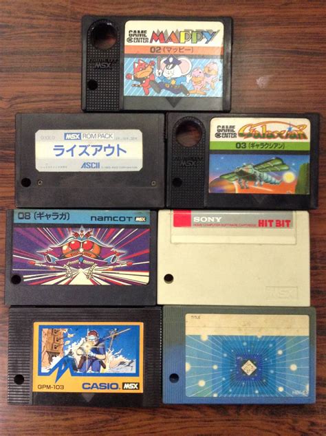 Letaovintage Lot Of Msx Games Msx